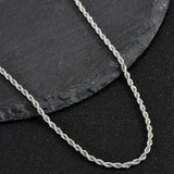 'RIDGE' Twisted Singapore Chain Necklace