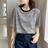 'LUNEA' Relaxed Striped Tee