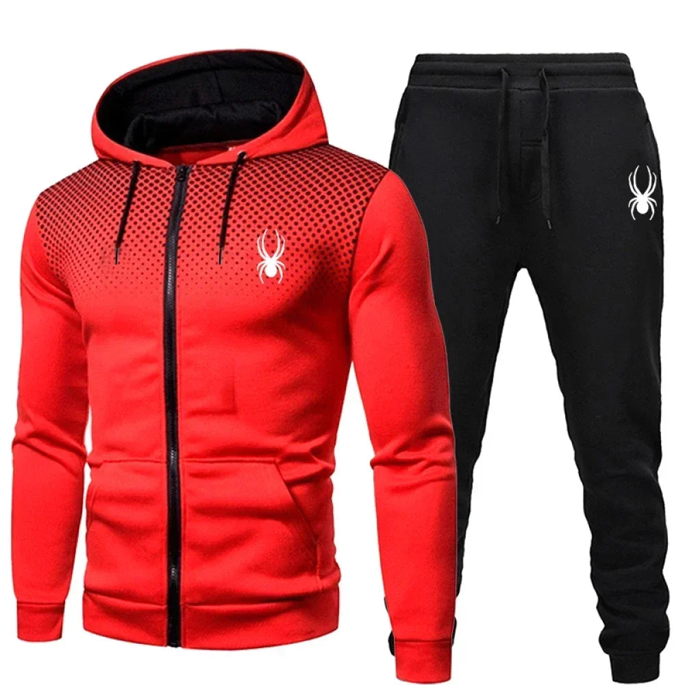 'ATLAS' Hooded Zip-Up Tracksuit Set