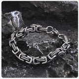 'RIDGE' Byzantine Stainless Steel Bracelet