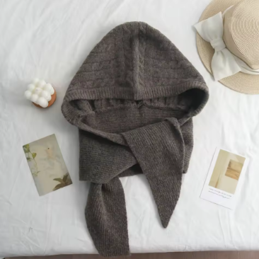 Knit Balaclava Hooded Scarf