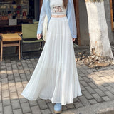 Grace Pleated Maxi Skirt