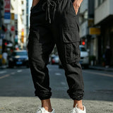 ‘Nomad’ Linen Cargo Joggers