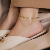 'RIDGE' Stainless Steel Snake Chain Anklet