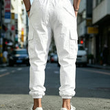 ‘Nomad’ Linen Cargo Joggers
