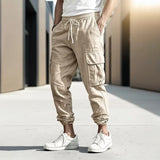 ‘Nomad’ Linen Cargo Joggers