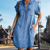 ‘Savannah’ Denim Shirt Dress