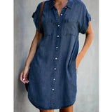 ‘Savannah’ Denim Shirt Dress